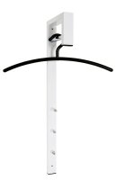 HAKU Möbel Wandgarderobe 89345 weiß Metall 3...