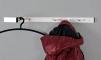 HAKU Möbel Wandgarderobe 89345 weiß Metall 3 Haken 4,0 x 70,0 cm, 1 St.