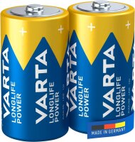 VARTA Batterien LONGLIFE Power Alkali-Mangan Baby C 1,5...