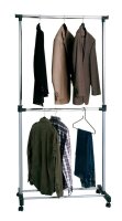 HAKU Möbel Rollgarderobe 44708 schwarz Metall 90,0 x...