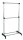 HAKU Möbel Rollgarderobe 44708 schwarz Metall 90,0 x 120,0-210,0 cm, 1 St.