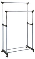 HAKU Möbel Rollgarderobe 44732 schwarz Metall 95,0 x...