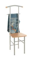 HAKU Möbel Herrendiener 80788 grau Metall 46,0 x 119,0 cm, 1 St.