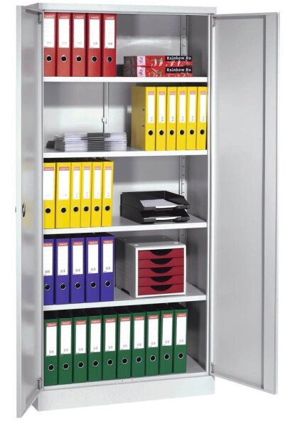 Gürkan Stahlschrank 100064 lichtgrau 4 Fachböden 92,0 x 42,0 x 195,0 cm, zerlegt, 1 St.