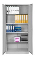 Gürkan Stahlschrank 100064 lichtgrau 4 Fachböden 92,0 x 42,0 x 195,0 cm, zerlegt, 1 St.