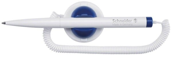 Schneider Kugelschreiber Klick-Fix-Pen weiß, Schreibfarbe: blau, 1 St.