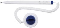 Schneider Kugelschreiber Klick-Fix-Pen weiß, Schreibfarbe: blau, 1 St.