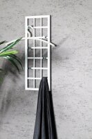 HAKU Möbel Wandgarderobe 89399 weiß Metall 5...