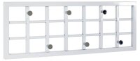 HAKU Möbel Wandgarderobe 89399 weiß Metall 5 Haken 60,0 x 22,0 cm  ( 89399 )
