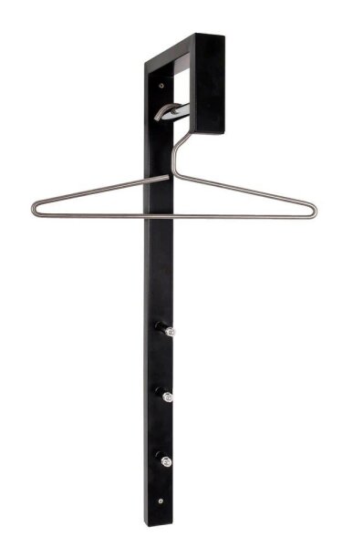 HAKU Möbel Wandgarderobe 89545 schwarz Metall 3 Haken 4,0 x 70,0 cm, 1 St.