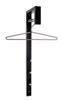 HAKU Möbel Wandgarderobe 89545 schwarz Metall 3...