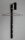 HAKU Möbel Wandgarderobe 89545 schwarz Metall 3 Haken 4,0 x 70,0 cm, 1 St.