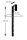 HAKU Möbel Wandgarderobe 89545 schwarz Metall 3 Haken 4,0 x 70,0 cm, 1 St.