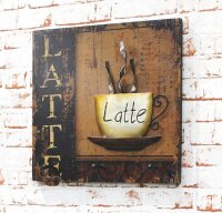 HAKU Möbel Wandgarderobe 89938 Kaffeetasse Holz 3...
