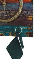 HAKU Möbel Wandgarderobe 89951 Fahrrad Holz 4 Haken 53,0 x 40,0 cm, 1 St.