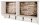 HAKU Möbel Wandgarderobe 89961 Vintage Holz 4 Haken 65,0 x 40,0 cm, 1 St.