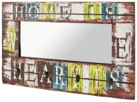 HAKU Möbel Wandgarderobe 89992 Schriftzug Holz 4...