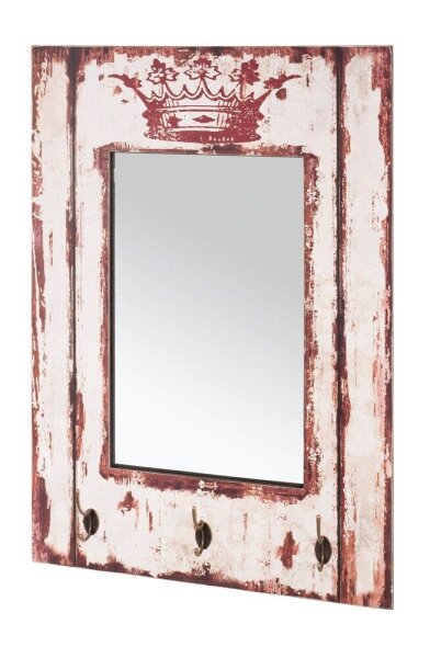 HAKU Möbel Wandgarderobe 89993 Vintage Holz 3 Haken 52,0 x 80,0 cm, 1 St.