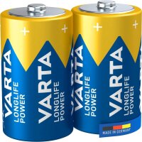 VARTA Batterien LONGLIFE Power Alkali-Mangan Mono D 1,5...