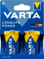 VARTA Batterien LONGLIFE Power Alkali-Mangan Mono D 1,5...