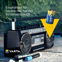 VARTA Batterien LONGLIFE Power Alkali-Mangan Mono D 1,5 V, 2 St.