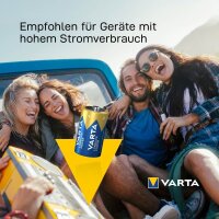 VARTA Batterien LONGLIFE Power Alkali-Mangan Mono D 1,5 V, 2 St.