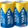 VARTA Batterien LONGLIFE Power Alkali-Mangan Mono D 1,5 V, 2 St.