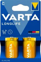 VARTA Batterien LONGLIFE Alkali-Mangan Baby C 1,5 V, 2 St.