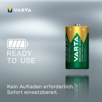VARTA Akkus RECHARGE ACCU Power Ni-MH Baby C 3.000 mAh, 2 St.