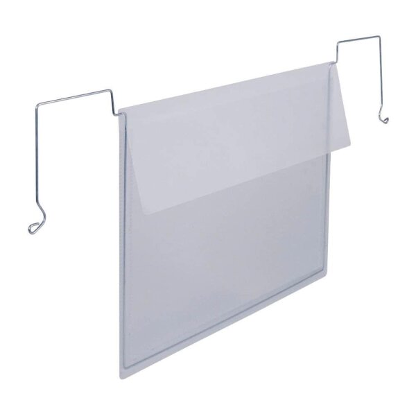 DURABLE Drahtbügeltaschen transparent A5, 50 St.