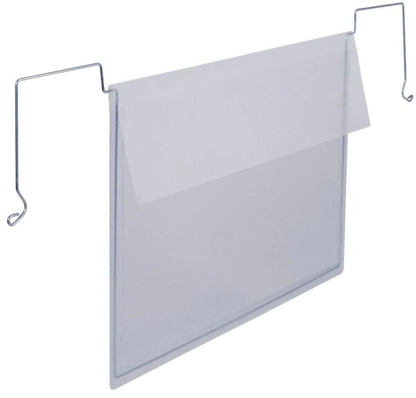 DURABLE Drahtbügeltaschen transparent A4, 50 St.