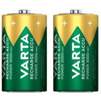 VARTA Akkus RECHARGE ACCU Power Ni-MH Mono D 3.000 mAh, 2...
