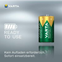 VARTA Akkus RECHARGE ACCU Power Ni-MH Mono D 3.000 mAh, 2 St.