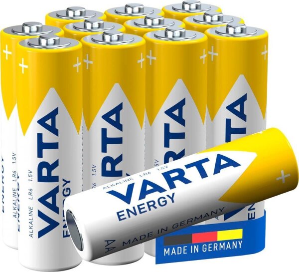 VARTA Batterien ENERGY Alkali-Mangan Mignon AA 1,5 V, 12 St.