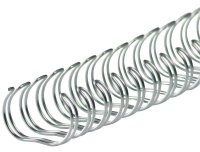 LMG Drahtbinderücken silber für 120 Blatt, 50 St.