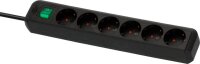 brennenstuhl Eco-Line 6-fach Steckdosenleiste mit Schalter 1,5 m schwarz