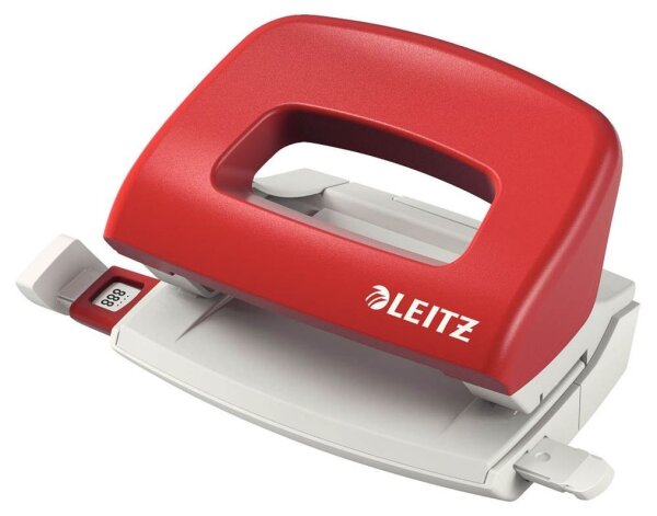 LEITZ Locher NeXXt Mini 5058 rot, 1 St.