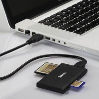 hama Multi-microSD, SD, Memory Stick, Compact Flash-Kartenleser schwarz