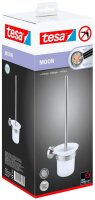 tesa WC-Garnitur MOON weiß, silber Metall, 1 St.