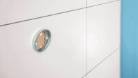 tesa WC-Garnitur MOON weiß, silber Metall, 1 St.