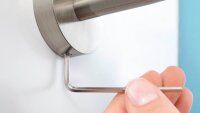 tesa WC-Garnitur MOON weiß, silber Metall, 1 St.