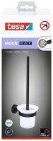 tesa WC-Garnitur MOON schwarz, Glas Metall, 1 St.