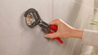 tesa WC-Garnitur MOON schwarz, Glas Metall, 1 St.
