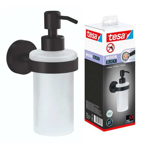 tesa Seifenspender MOON 40565-00000-00 schwarz matt Metall 200,0 ml, 1 St.
