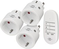 brennenstuhl Comfort-Line Mini Funk-Steckdosenadapter, 3 St.