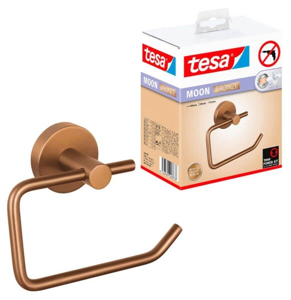 tesa Toilettenpapierhalter MOON bronze, 1 St.