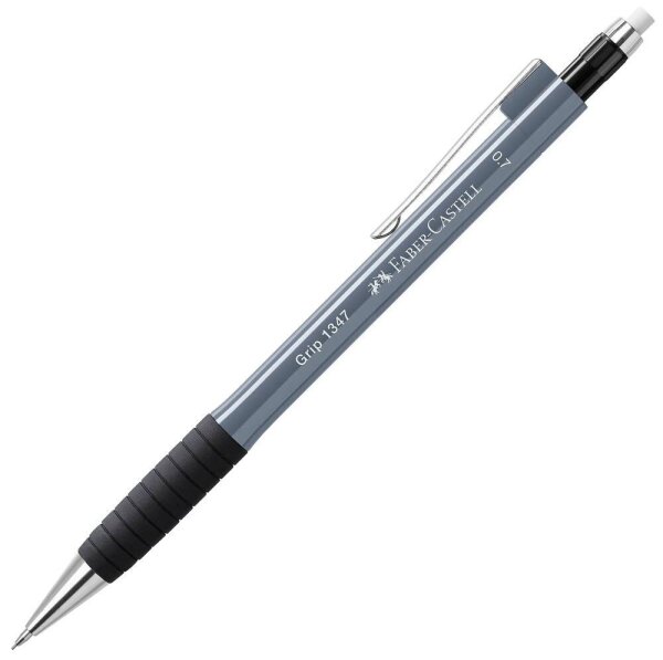 FABER-CASTELL GRIP 1347 Druckbleistift grau B 0,7 mm, 1 St.