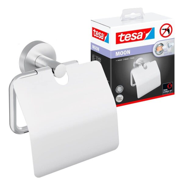 tesa Toilettenpapierhalter MOON silber, 1 St.