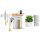 tesa Küchen-Organizer Kombi Set L weiß 86,5 x 14,0 x 34,0 cm, 1 Set