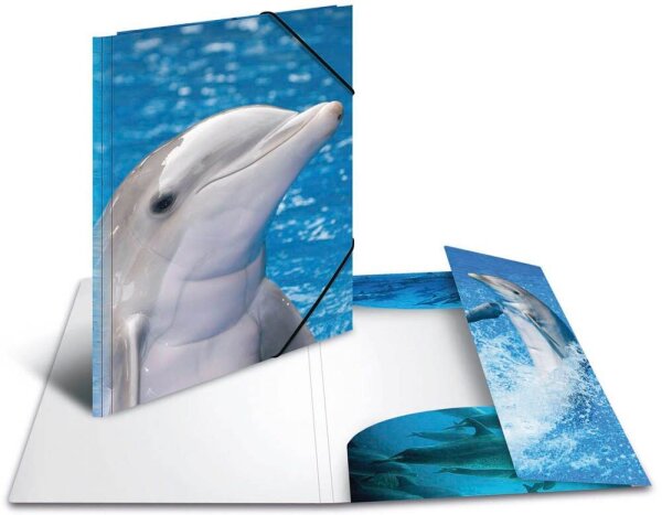 HERMA Sammelmappen DIN A4 Delfine, 3 St.